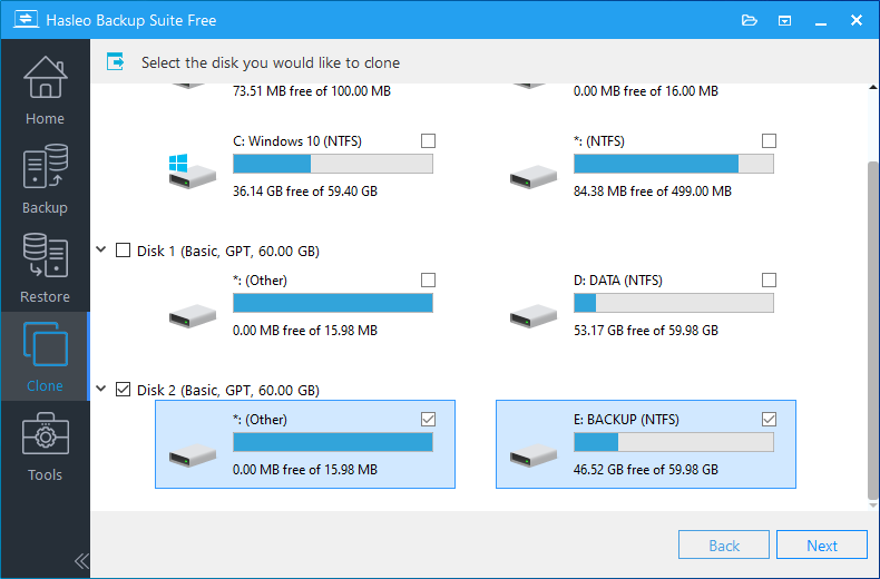 disk clone